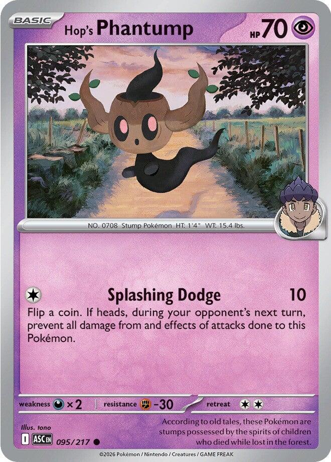 Hop's Phantump (095/217) [Mega Evolution: Ascended Heroes] | Exor Games Truro