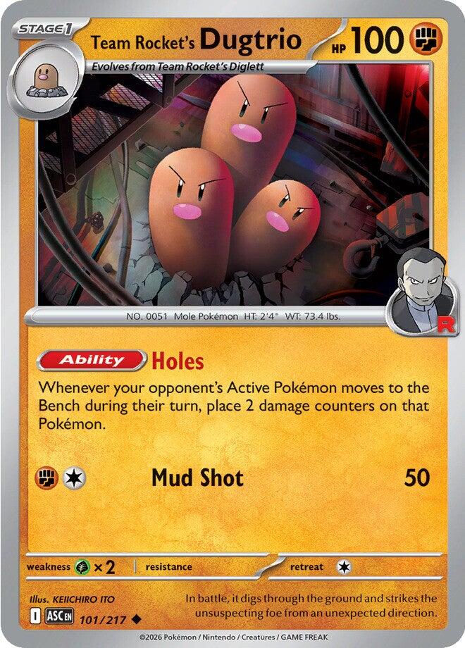 Team Rocket's Dugtrio (101/217) [Mega Evolution: Ascended Heroes] | Exor Games Truro