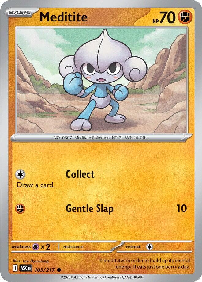 Meditite (103/217) [Mega Evolution: Ascended Heroes] | Exor Games Truro
