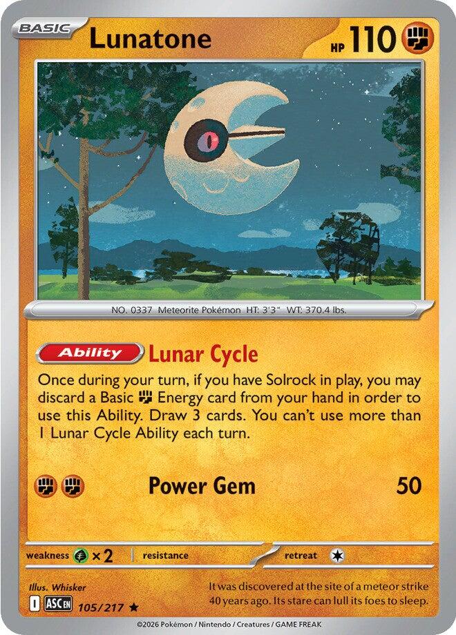 Lunatone (105/217) [Mega Evolution: Ascended Heroes] | Exor Games Truro