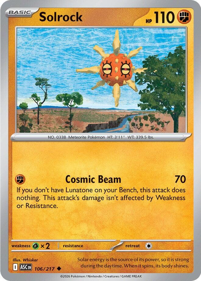 Solrock (106/217) [Mega Evolution: Ascended Heroes] | Exor Games Truro