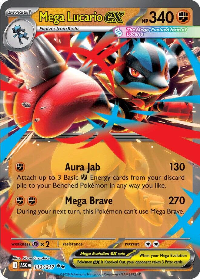 Mega Lucario ex (113/217) [Mega Evolution: Ascended Heroes] | Exor Games Truro