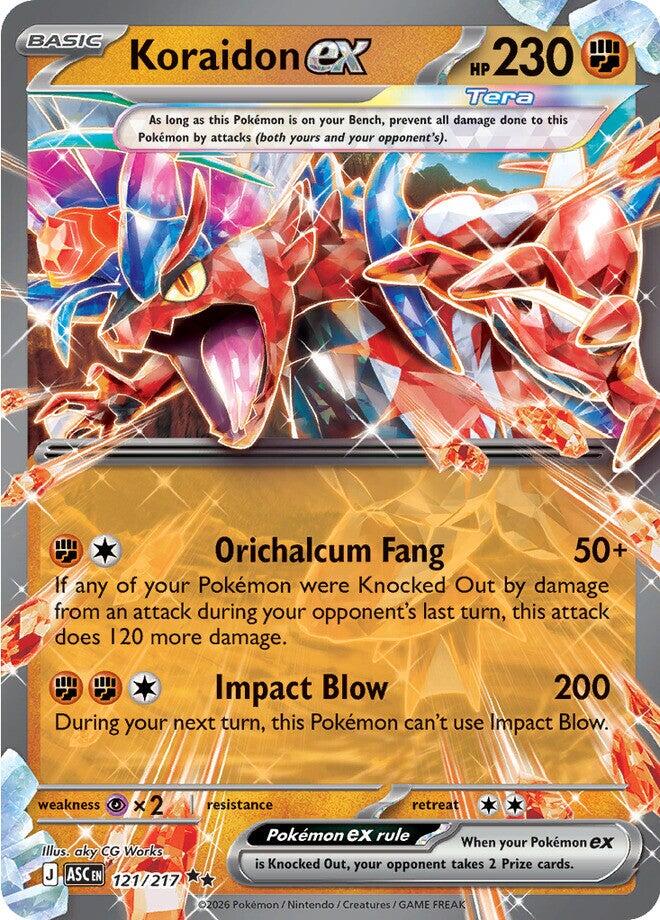 Koraidon ex (121/217) [Mega Evolution: Ascended Heroes] | Exor Games Truro