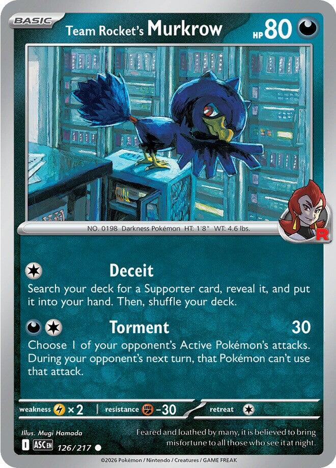 Team Rocket's Murkrow (126/217) [Mega Evolution: Ascended Heroes] | Exor Games Truro