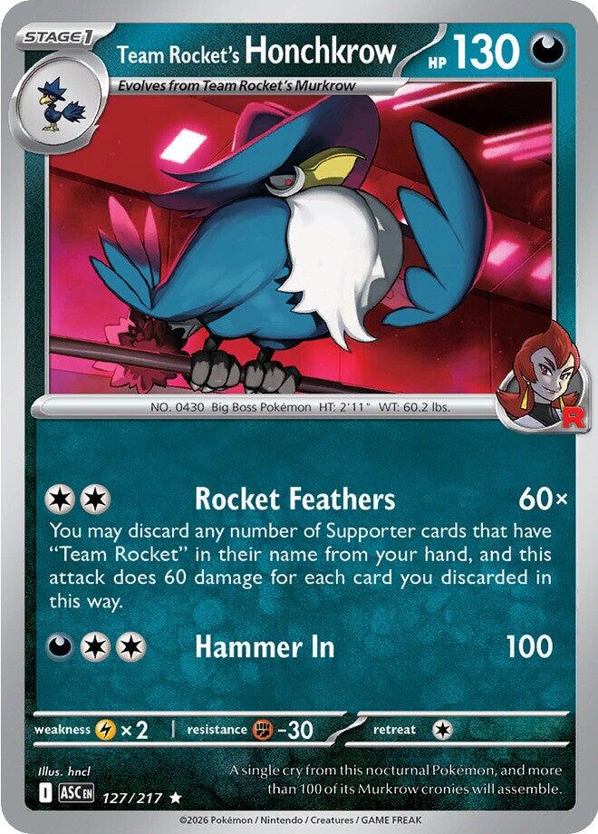 Team Rocket's Honchkrow (127/217) [Mega Evolution: Ascended Heroes] | Exor Games Truro