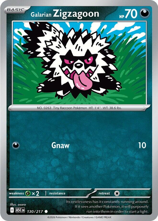 Galarian Zigzagoon (130/217) [Mega Evolution: Ascended Heroes] | Exor Games Truro