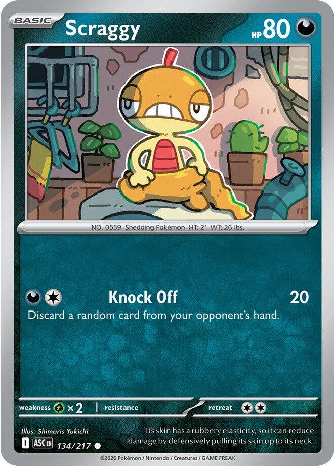 Scraggy (134/217) [Mega Evolution: Ascended Heroes] | Exor Games Truro