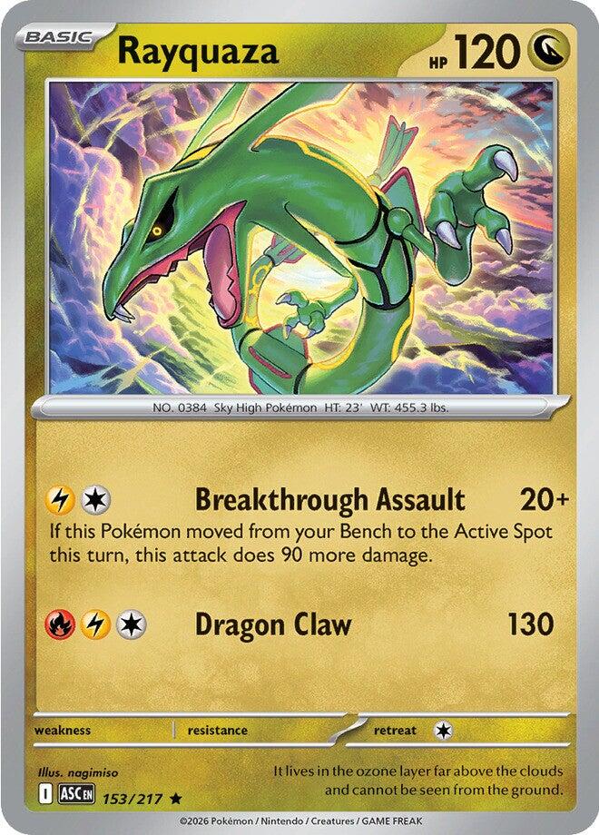 Rayquaza (153/217) [Mega Evolution: Ascended Heroes] | Exor Games Truro