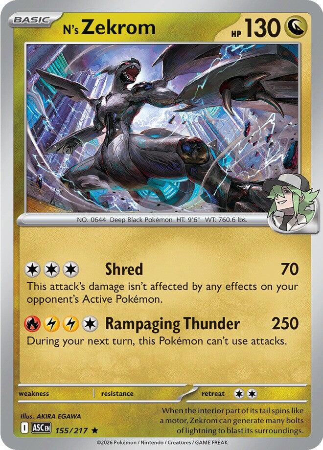 N's Zekrom (155/217) [Mega Evolution: Ascended Heroes] | Exor Games Truro