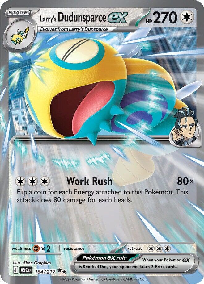 Larry's Dudunsparce ex (164/217) [Mega Evolution: Ascended Heroes] | Exor Games Truro