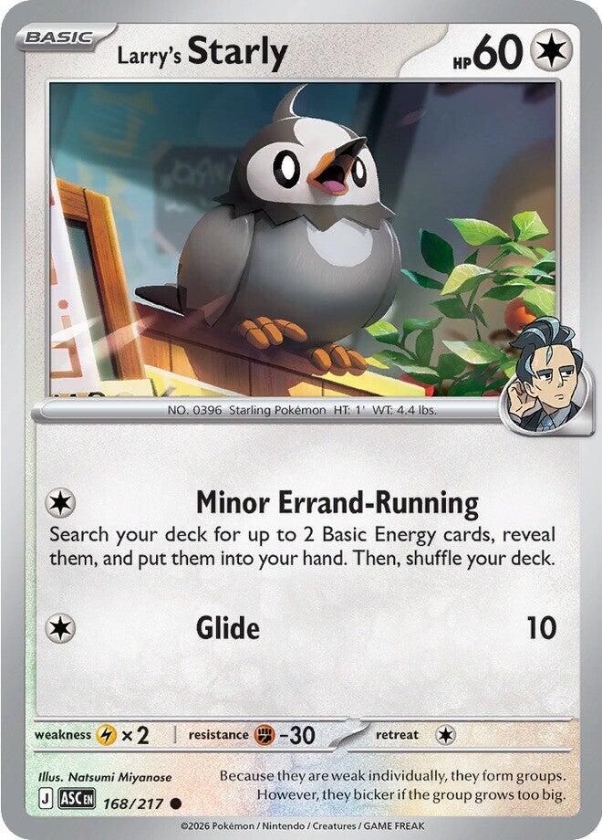 Larry's Starly (168/217) [Mega Evolution: Ascended Heroes] | Exor Games Truro