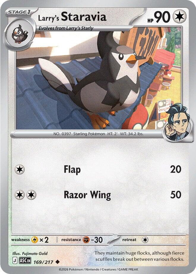 Larry's Staravia (169/217) [Mega Evolution: Ascended Heroes] | Exor Games Truro