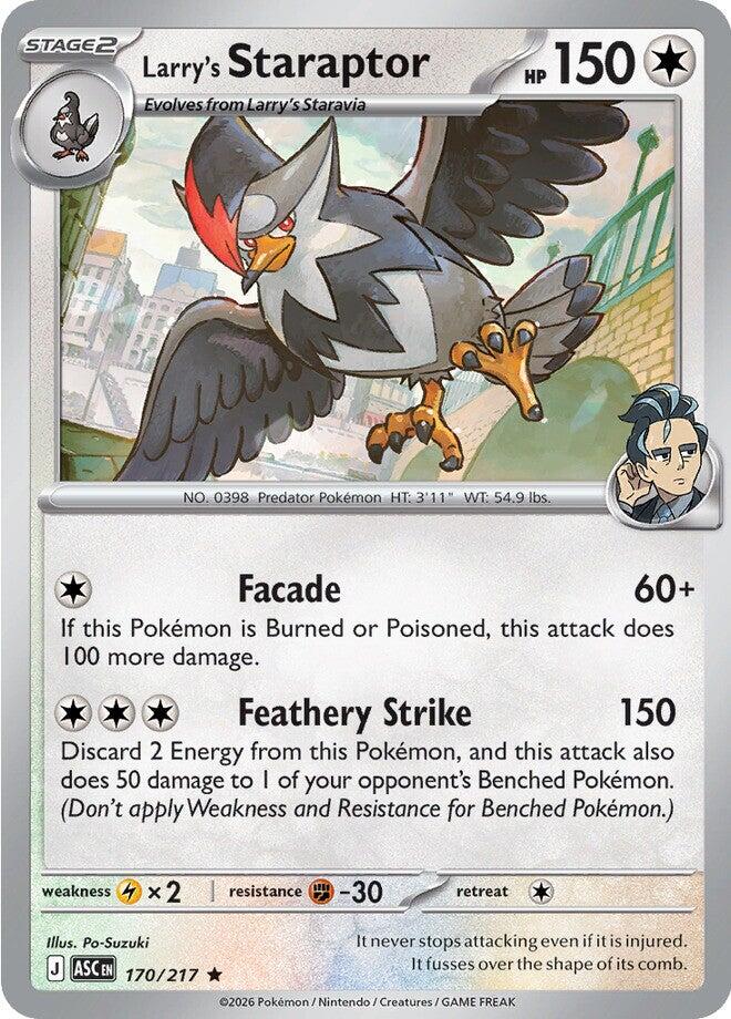 Larry's Staraptor (170/217) [Mega Evolution: Ascended Heroes] | Exor Games Truro