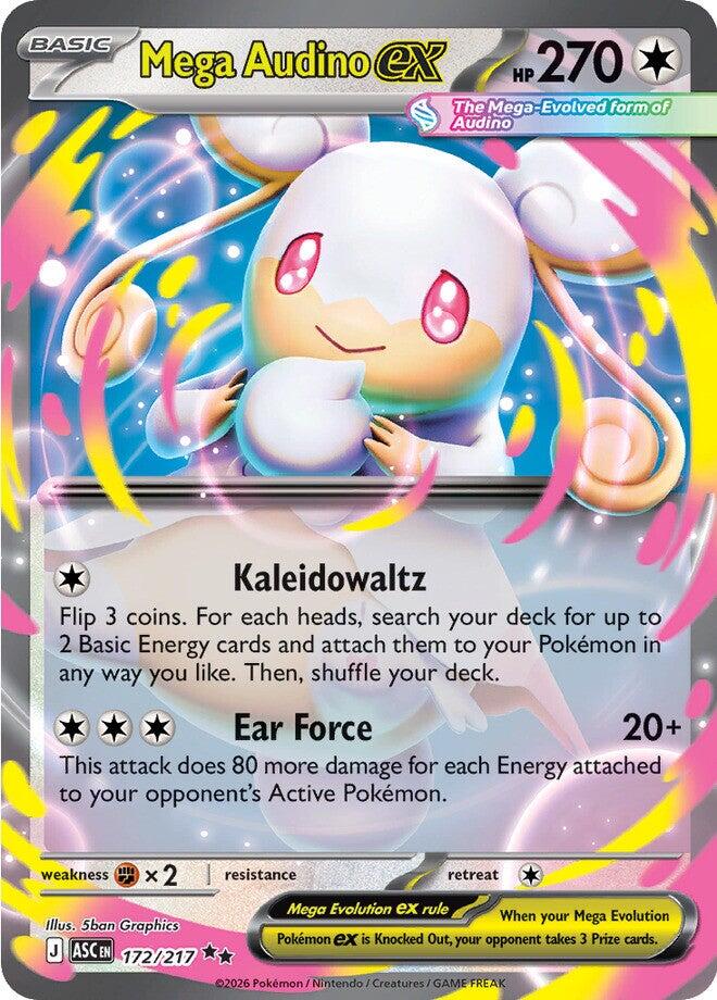 Mega Audino ex (172/217) [Mega Evolution: Ascended Heroes] | Exor Games Truro