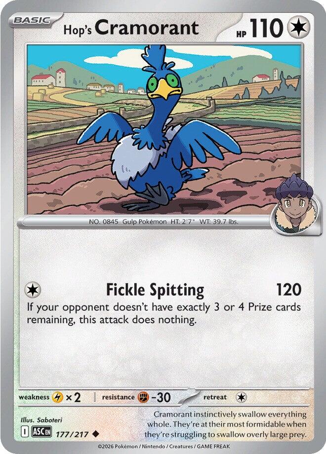 Hop's Cramorant (177/217) [Mega Evolution: Ascended Heroes] | Exor Games Truro