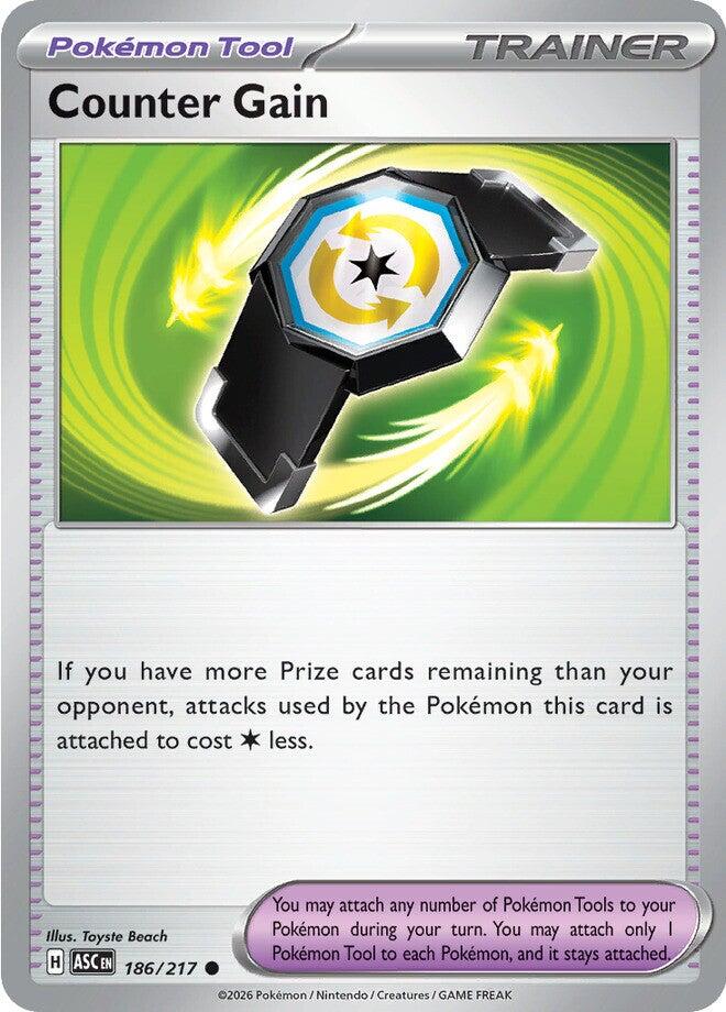 Counter Gain (186/217) (Reverse Holo) [Mega Evolution: Ascended Heroes] | Exor Games Truro