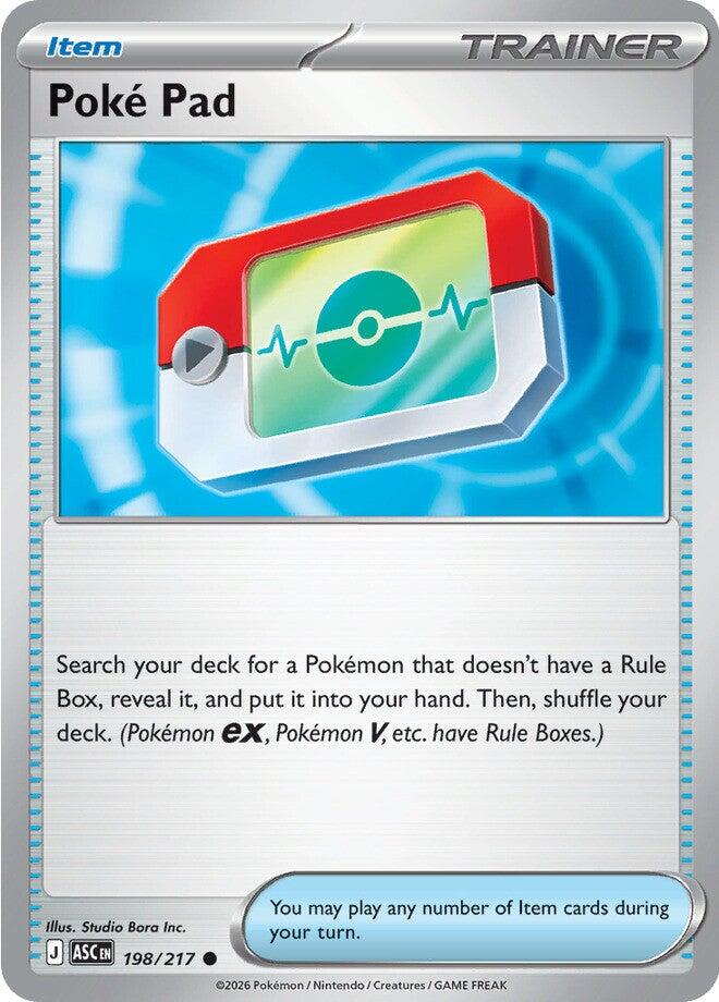 Poke Pad (198/217) (Reverse Holo) [Mega Evolution: Ascended Heroes] | Exor Games Truro