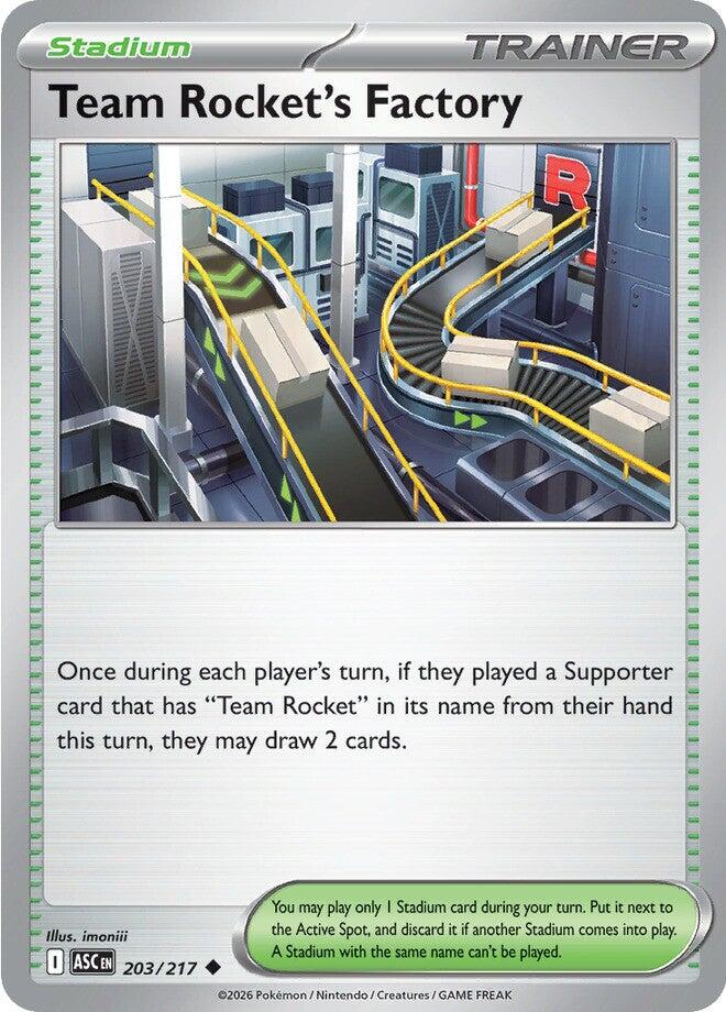 Team Rocket's Factory (203/217) [Mega Evolution: Ascended Heroes] | Exor Games Truro
