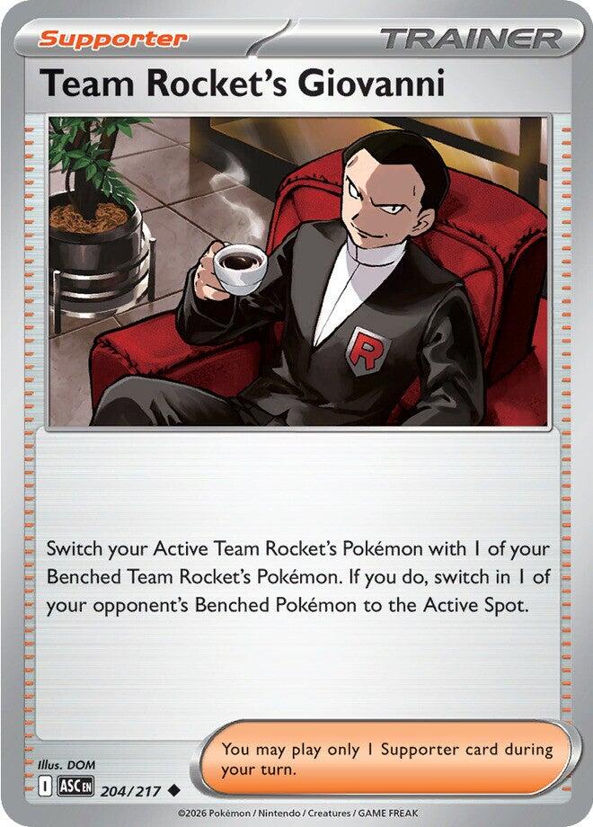 Team Rocket's Giovanni (204/217) [Mega Evolution: Ascended Heroes] | Exor Games Truro