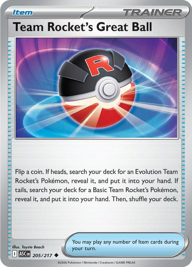 Team Rocket's Great Ball (205/217) [Mega Evolution: Ascended Heroes] | Exor Games Truro