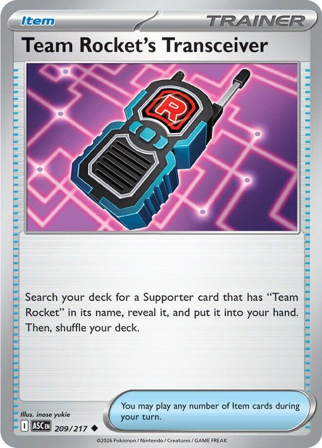 Team Rocket's Transceiver (209/217) [Mega Evolution: Ascended Heroes] | Exor Games Truro
