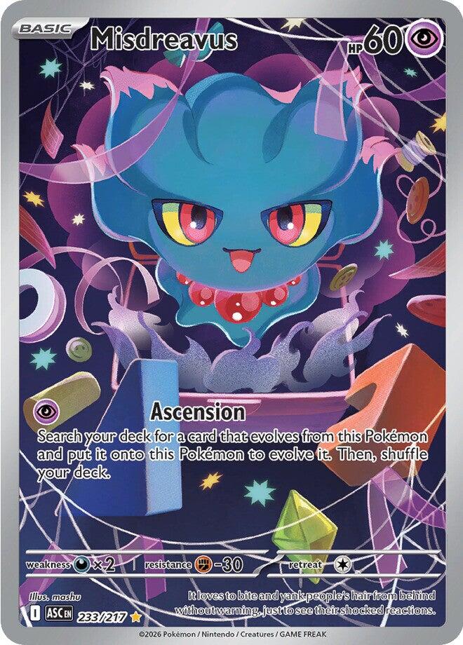 Misdreavus (233/217) [Mega Evolution: Ascended Heroes] | Exor Games Truro