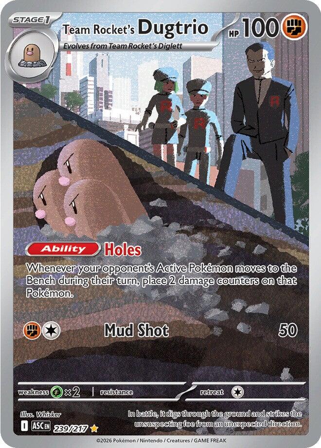 Team Rocket's Dugtrio (239/217) [Mega Evolution: Ascended Heroes] | Exor Games Truro