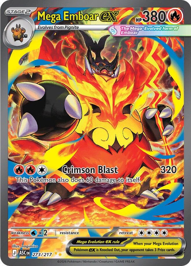 Mega Emboar ex (273/217) [Mega Evolution: Ascended Heroes] | Exor Games Truro