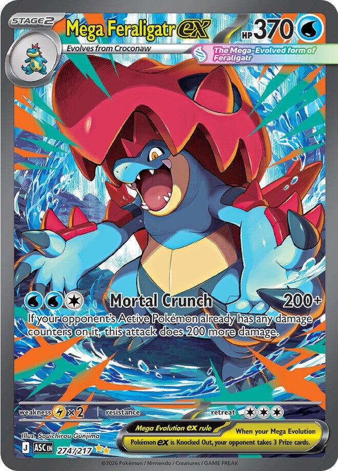 Mega Feraligatr ex (274/217) [Mega Evolution: Ascended Heroes] | Exor Games Truro