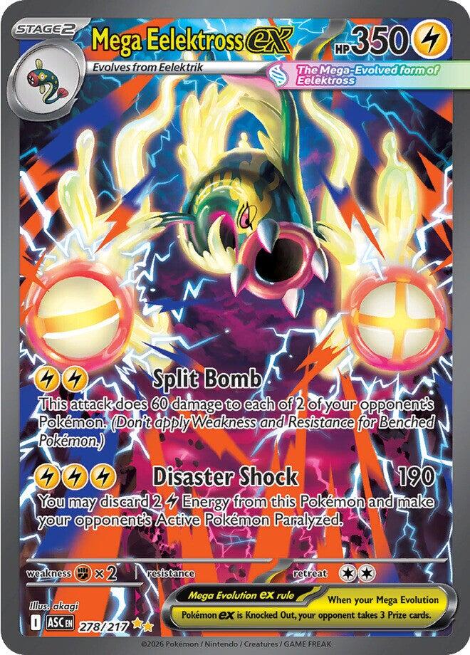 Mega Eelektross ex (278/217) [Mega Evolution: Ascended Heroes] | Exor Games Truro