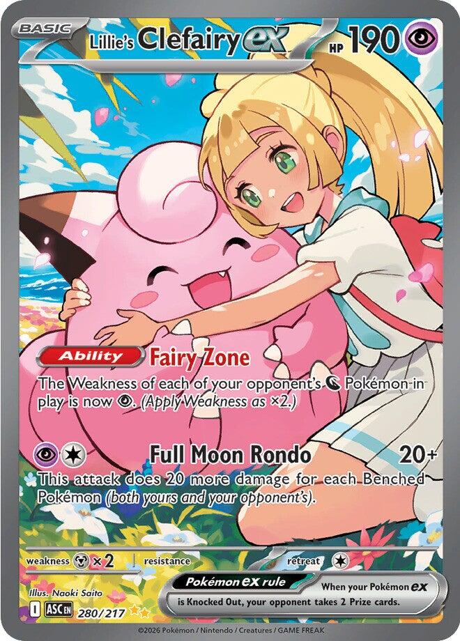 Lillie's Clefairy ex (280/217) [Mega Evolution: Ascended Heroes] | Exor Games Truro