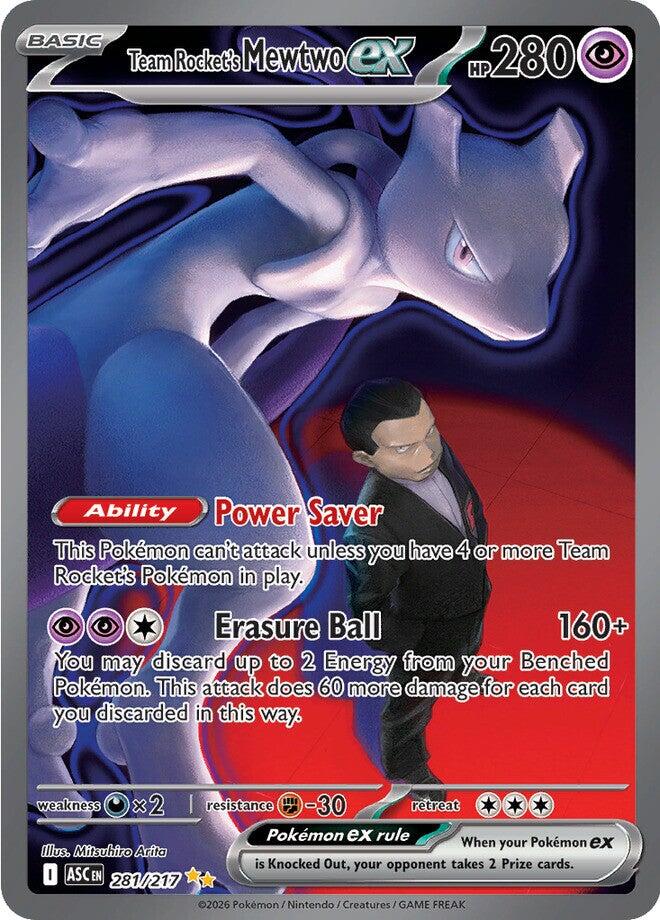 Team Rocket's Mewtwo ex (281/217) [Mega Evolution: Ascended Heroes] | Exor Games Truro