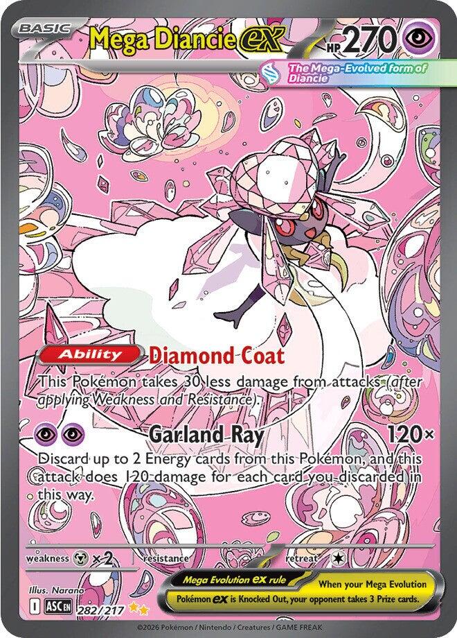 Mega Diancie ex (282/217) [Mega Evolution: Ascended Heroes] | Exor Games Truro