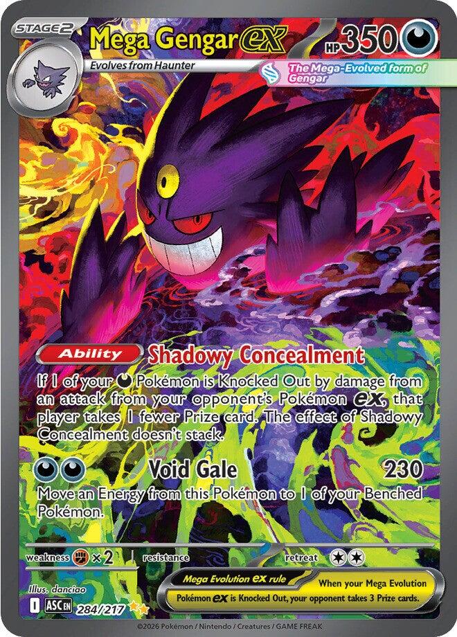 Mega Gengar ex (284/217) [Mega Evolution: Ascended Heroes] | Exor Games Truro