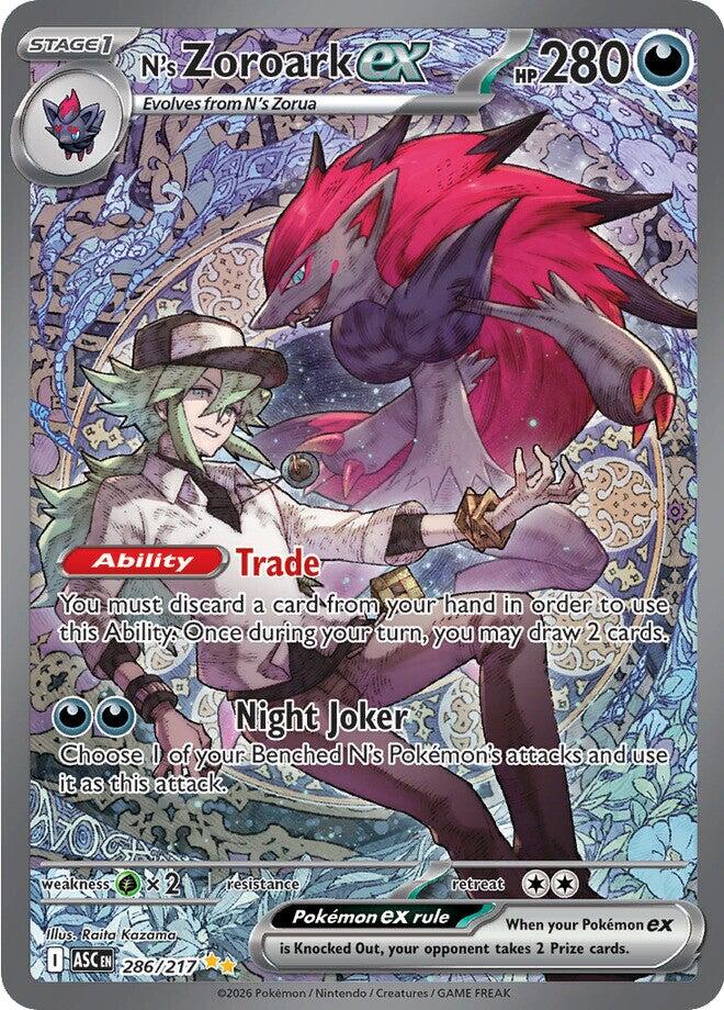 N's Zoroark ex (286/217) [Mega Evolution: Ascended Heroes] | Exor Games Truro