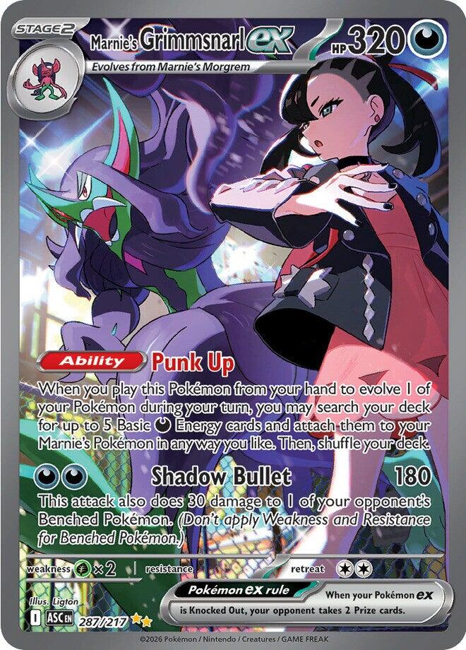 Marnie's Grimmsnarl ex (287/217) [Mega Evolution: Ascended Heroes] | Exor Games Truro