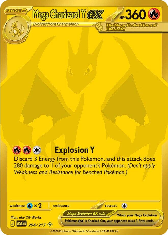 Mega Charizard Y ex (294/217) [Mega Evolution: Ascended Heroes] | Exor Games Truro