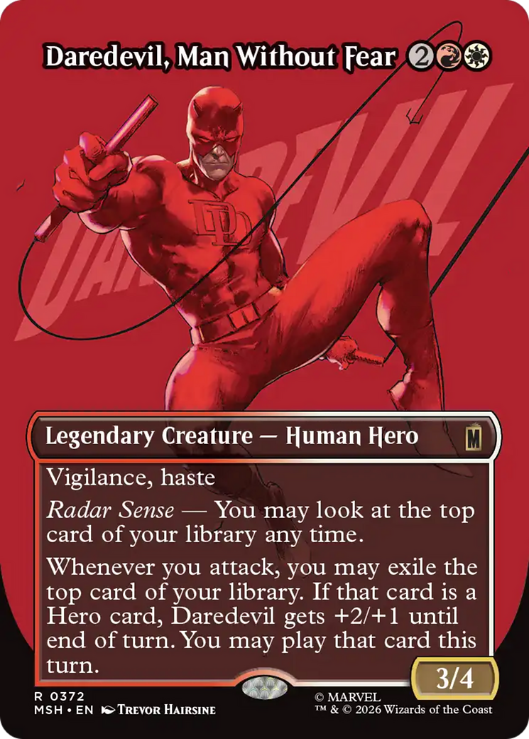 Daredevil, Man Without Fear (Borderless) (0372) [Marvel Super Heroes] | Exor Games Truro