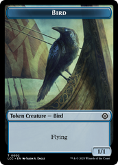 Bird // Merfolk (0003) Double-Sided Token [The Lost Caverns of Ixalan Commander Tokens] | Exor Games Truro