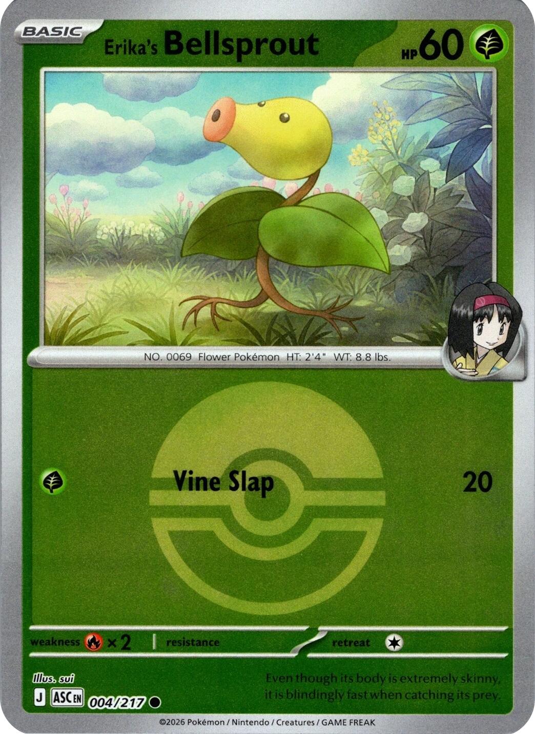 Erika's Bellsprout (004/217) (Poke Ball) [Mega Evolution: Ascended Heroes] | Exor Games Truro