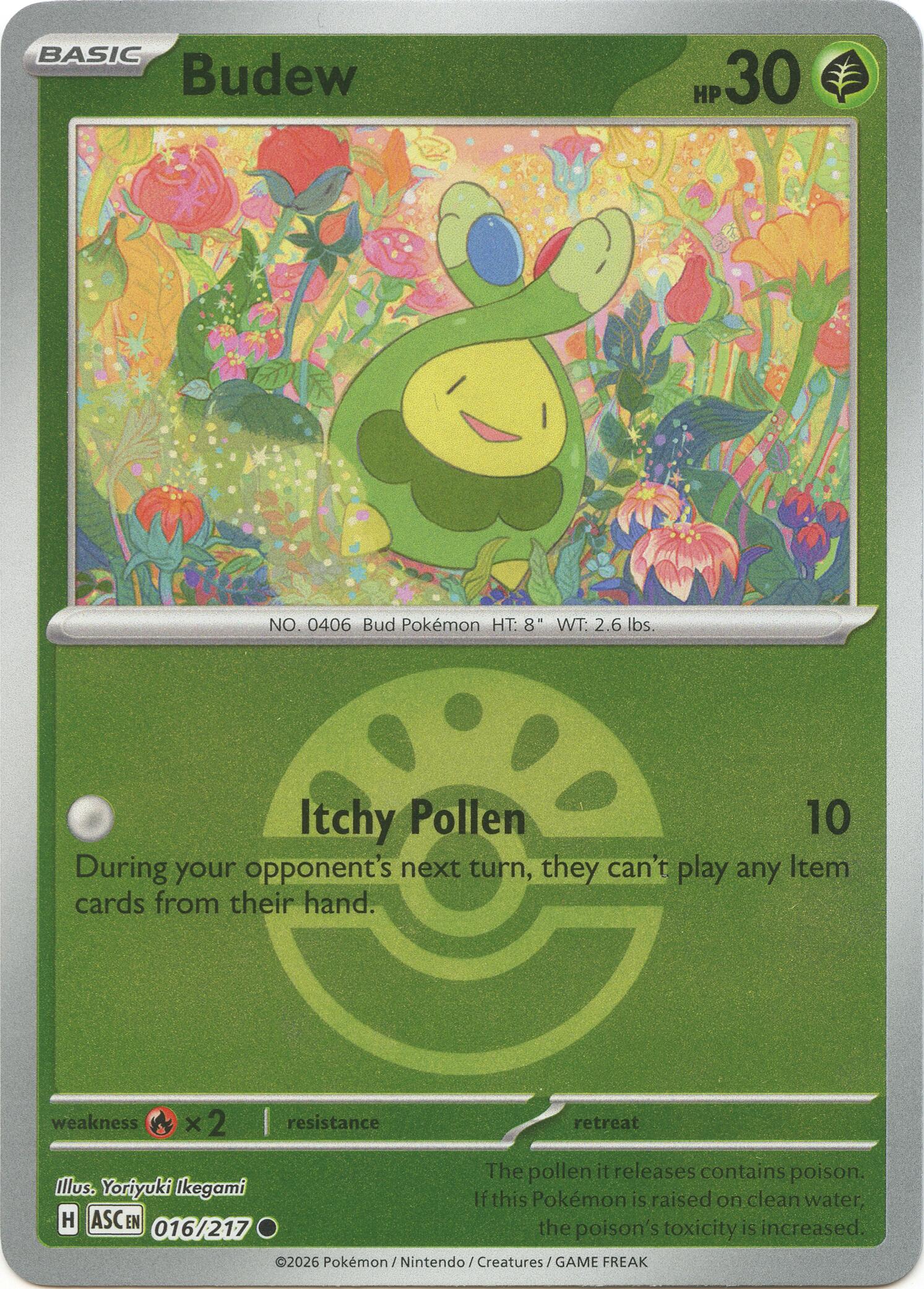 Budew (016/217) (Friend Ball) [Mega Evolution: Ascended Heroes] | Exor Games Truro