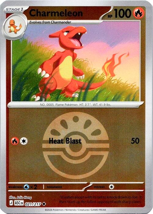 Charmeleon (021/217) (Quick Ball) [Mega Evolution: Ascended Heroes] | Exor Games Truro