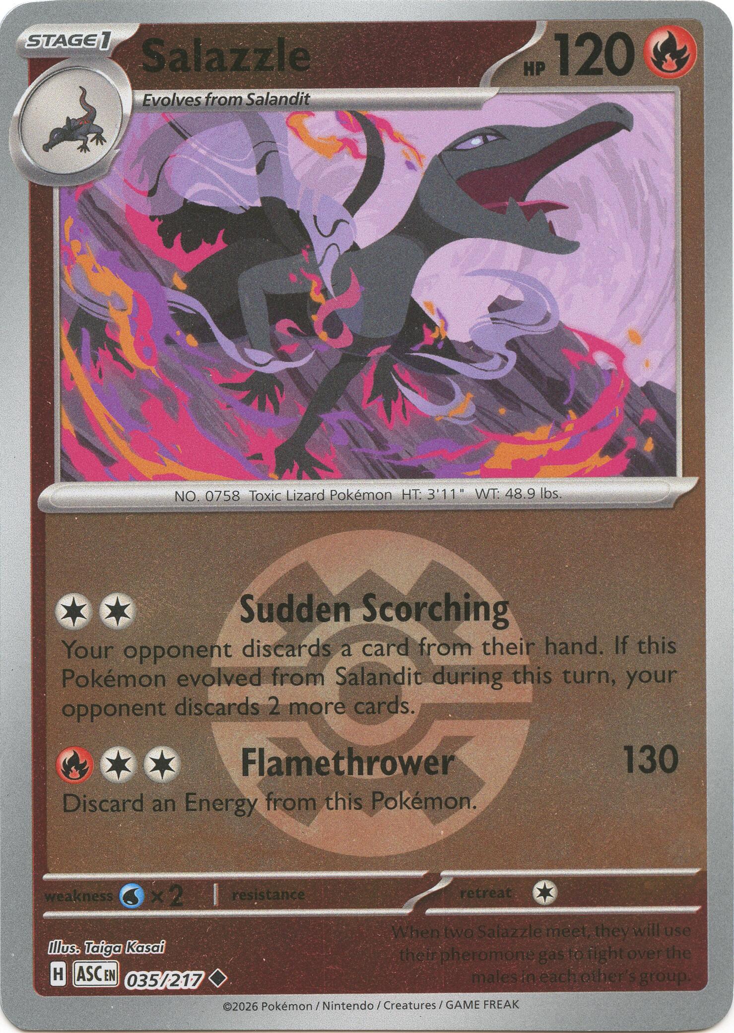 Salazzle (035/217) (Quick Ball) [Mega Evolution: Ascended Heroes] | Exor Games Truro
