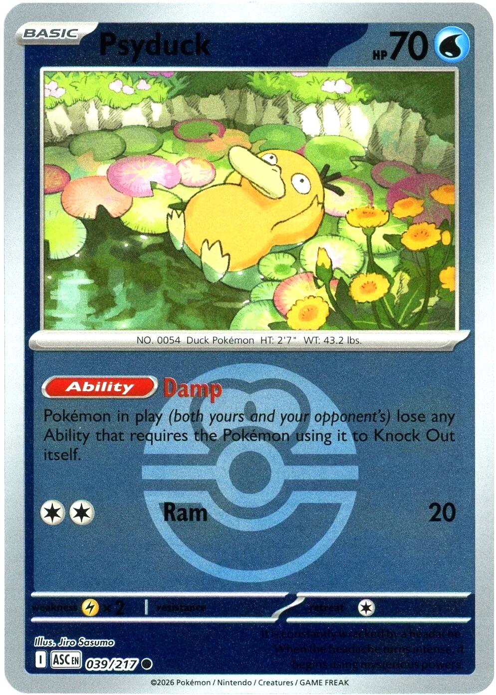 Psyduck (039/217) (Love Ball) [Mega Evolution: Ascended Heroes] | Exor Games Truro