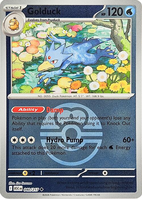 Golduck (040/217) (Love Ball) [Mega Evolution: Ascended Heroes] | Exor Games Truro
