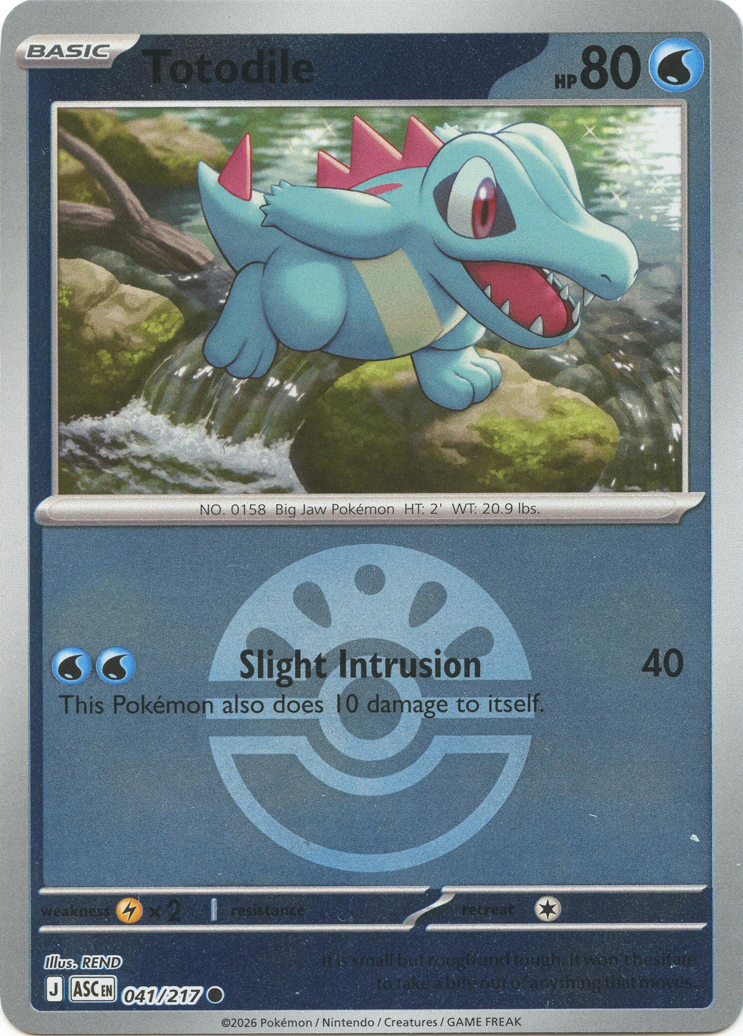 Totodile (041/217) (Friend Ball) [Mega Evolution: Ascended Heroes] | Exor Games Truro