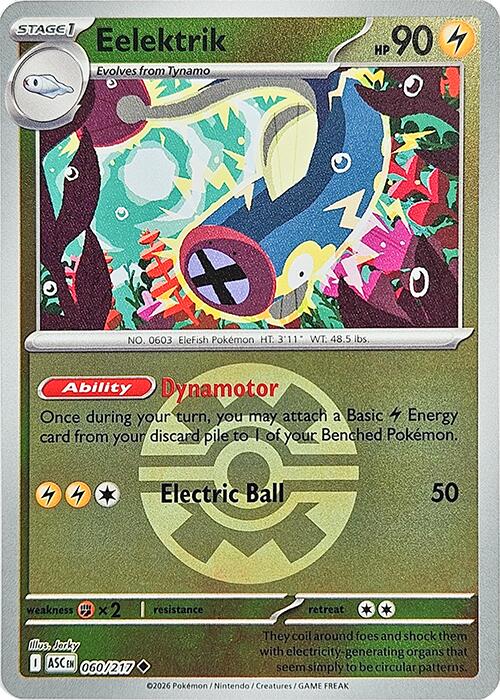 Eelektrik (060/217) (Quick Ball) [Mega Evolution: Ascended Heroes] | Exor Games Truro