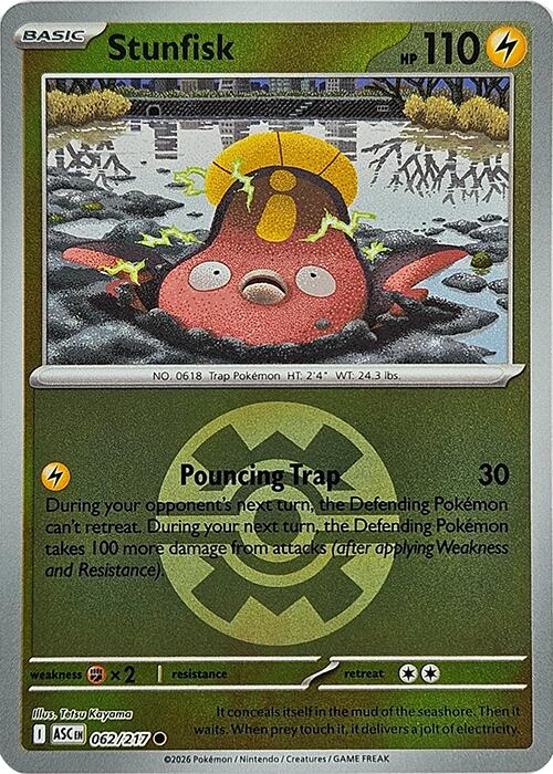 Stunfisk (062/217) (Quick Ball) [Mega Evolution: Ascended Heroes] | Exor Games Truro