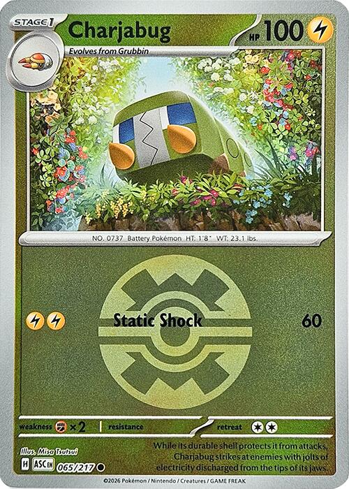 Charjabug (065/217) (Quick Ball) [Mega Evolution: Ascended Heroes] | Exor Games Truro
