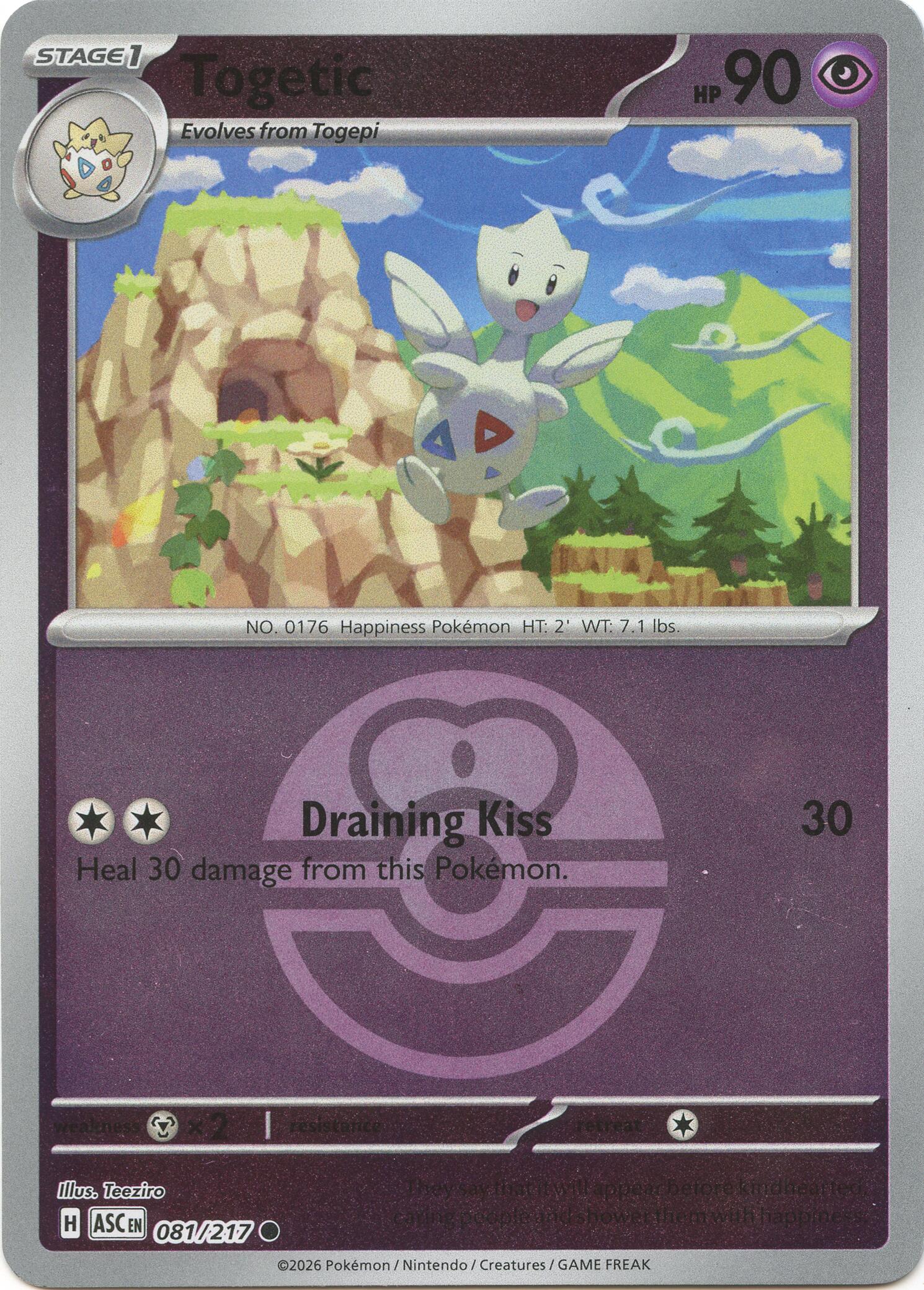Togetic (081/217) (Love Ball) [Mega Evolution: Ascended Heroes] | Exor Games Truro